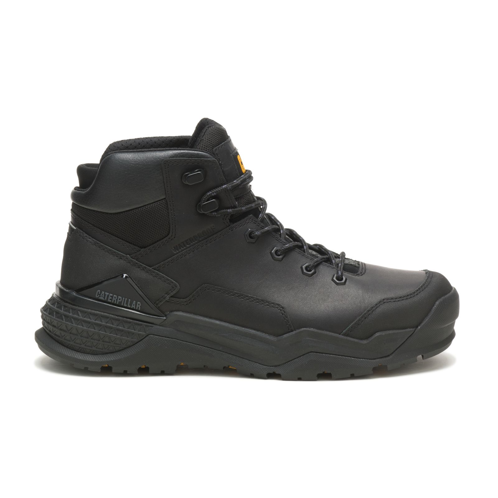 Caterpillar Men's Provoke Mid Waterproof Work Boots Black CAT-41358